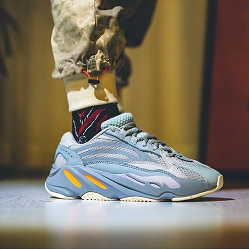 Adidas Yeezy Boost 700 V2 Inertia On Feet Outfits Fw2549 (1) - newkick.vip