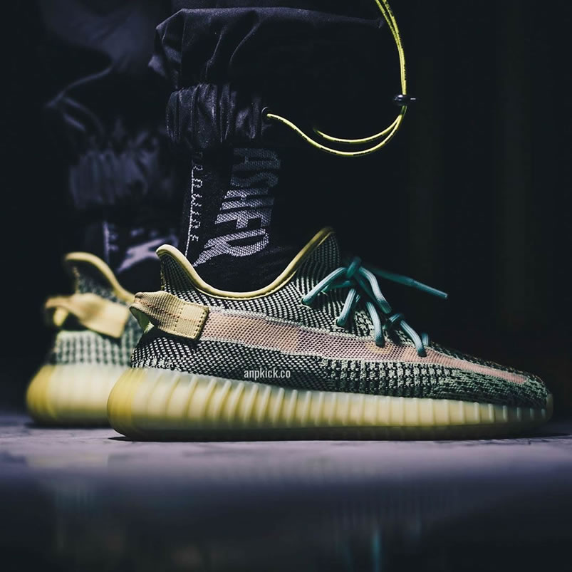 Adidas Yeezy Boost 350 V2 Yeezreel Non Reflective On Feet Release Date Fw5191 (1) - newkick.vip