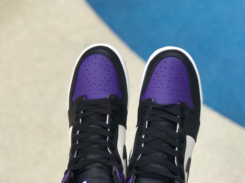 Air Jordan 1 Retro High OG Court Purple Sail Black For Sale Mens Wmns GS Size 555088-501 Head