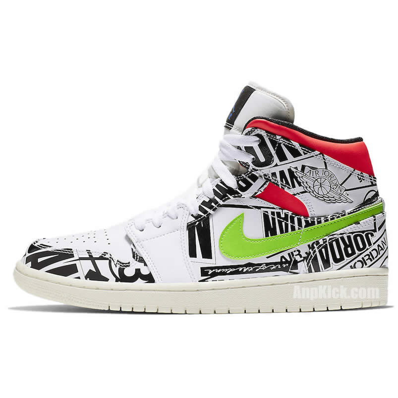 Air Jordan 1 Mid All Over Logos 554724 119 (1) - newkick.vip