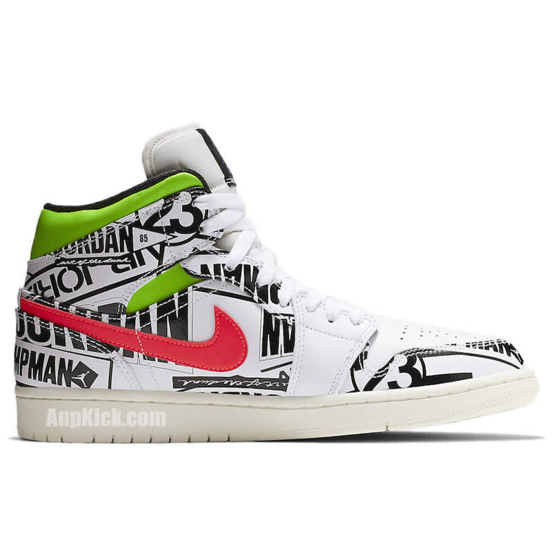 Air Jordan 1 Mid All Over Logos 554724 119 (2) - newkick.vip