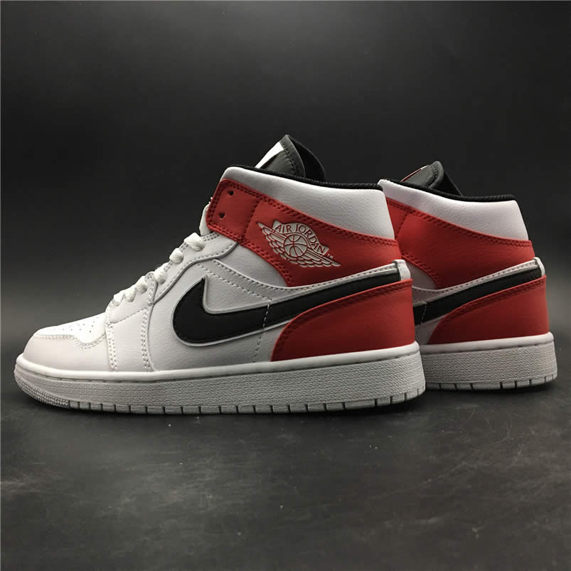 Air Jordan 1 Mid Gives The Bulls Aj1 White Red 554724 116 (7) - newkick.vip