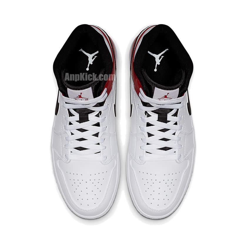 Air Jordan 1 Mid Gives The Bulls White Red 554724 116 (4) - newkick.vip