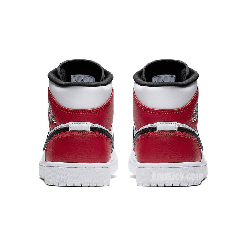 Air Jordan 1 Mid Gives The Bulls White Red 554724 116 (5) - newkick.vip