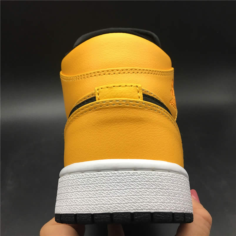 Air Jordan 1 Mid Shoes Taxi Yellow University Gold Aj1 554724 700 (16) - newkick.vip