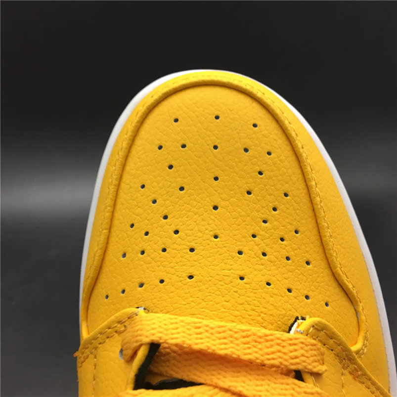 Air Jordan 1 Mid Shoes Taxi Yellow University Gold Aj1 554724 700 (17) - newkick.vip