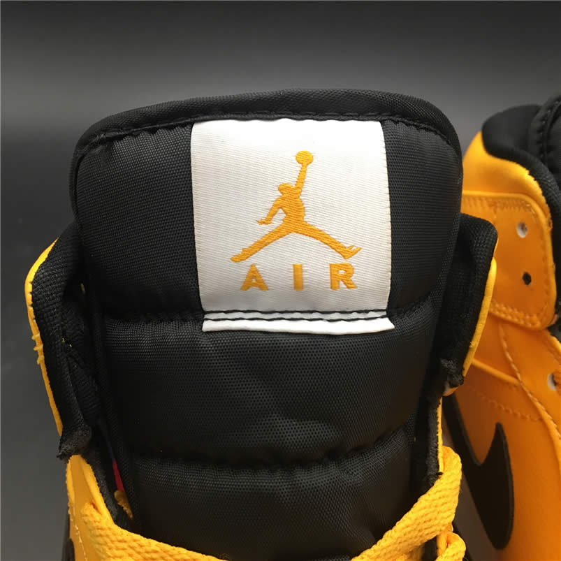 Air Jordan 1 Mid Shoes Taxi Yellow University Gold Aj1 554724 700 (19) - newkick.vip