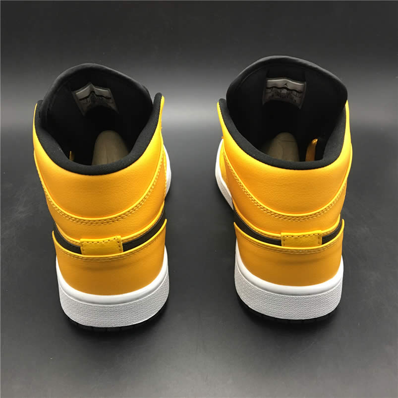 Air Jordan 1 Mid Shoes Taxi Yellow University Gold Aj1 554724 700 (3) - newkick.vip