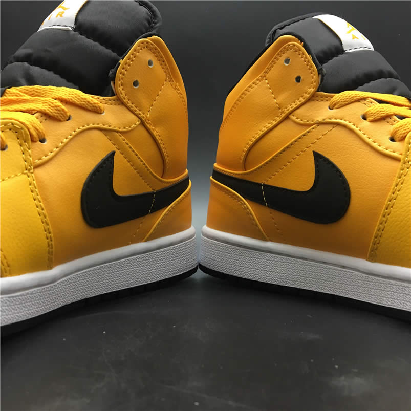 Air Jordan 1 Mid Shoes Taxi Yellow University Gold Aj1 554724 700 (6) - newkick.vip