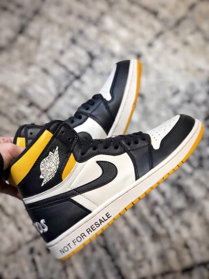 air jordan 1 no ls not for resale black yellow for sale 861428-107 pics