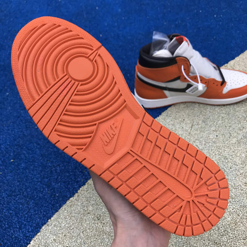 air jordan 1 orange retro high og shattered backboard away detail images