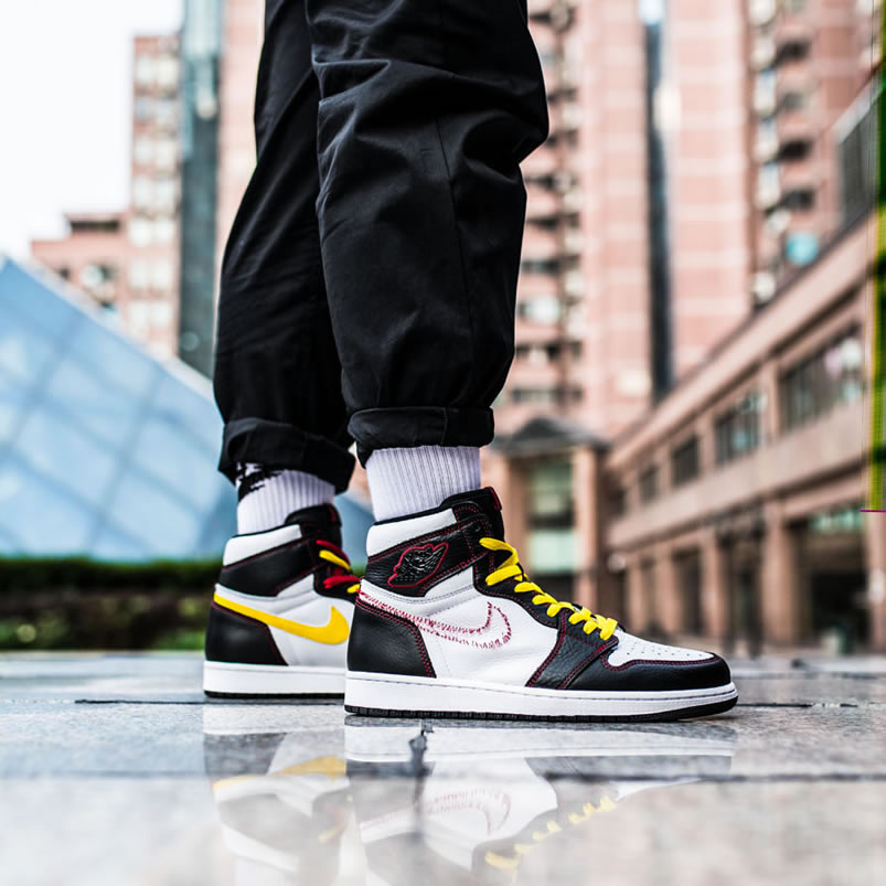 Air Jordan 1 Retro High Og Defiant Tour Dynamic Yellow On Feet Cd6579 071 (4) - newkick.vip