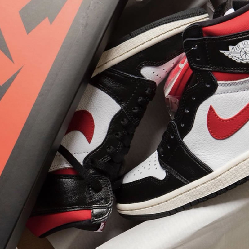 Air Jordan 1 Retro High Og Gym Red 2019 Black White Release Date 555088 061 (5) - newkick.vip