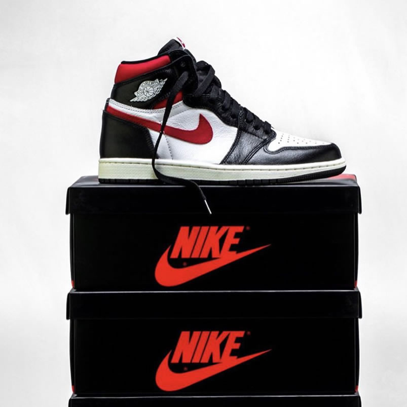 Air Jordan 1 Retro High Og Gym Red 2019 Black White Release Date 555088 061 (6) - newkick.vip