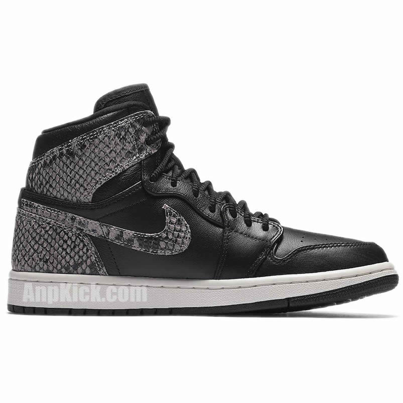 Air Jordan 1 Retro High 'Snakeskin' Black Shoes AH7389-004