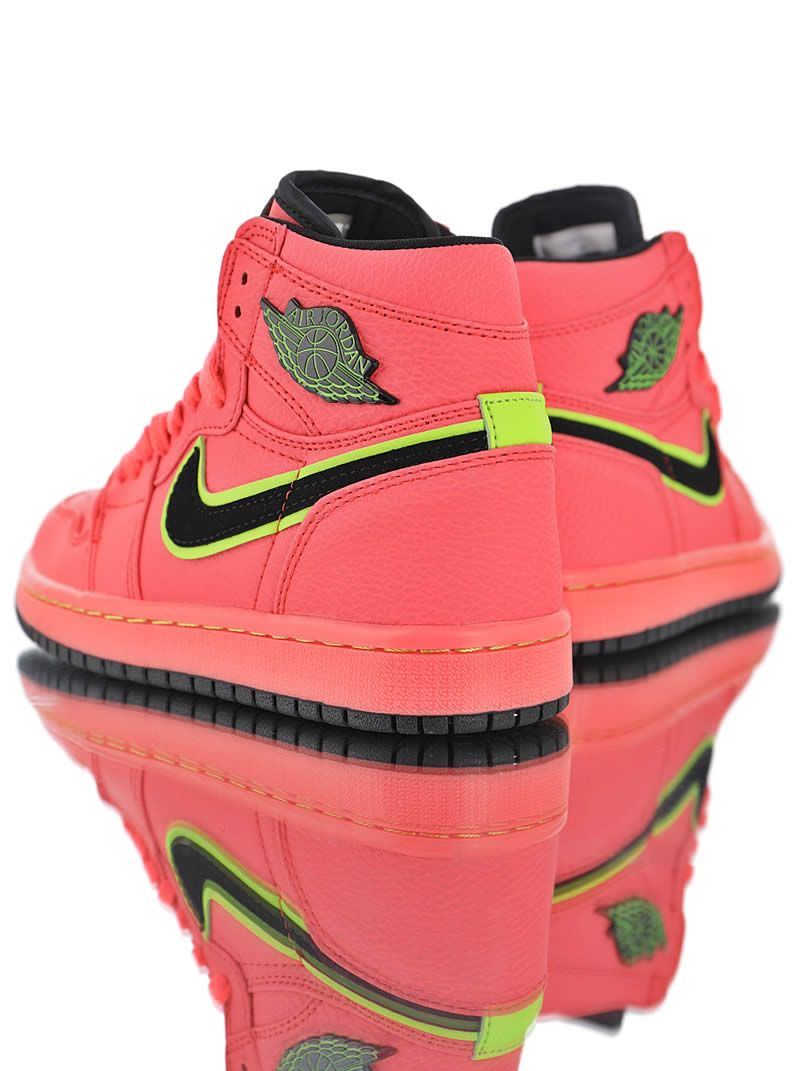 Air Jordan 1 Retro Premium Hot Punch Pink Pics Womens Aq9131 600 (6) - newkick.vip