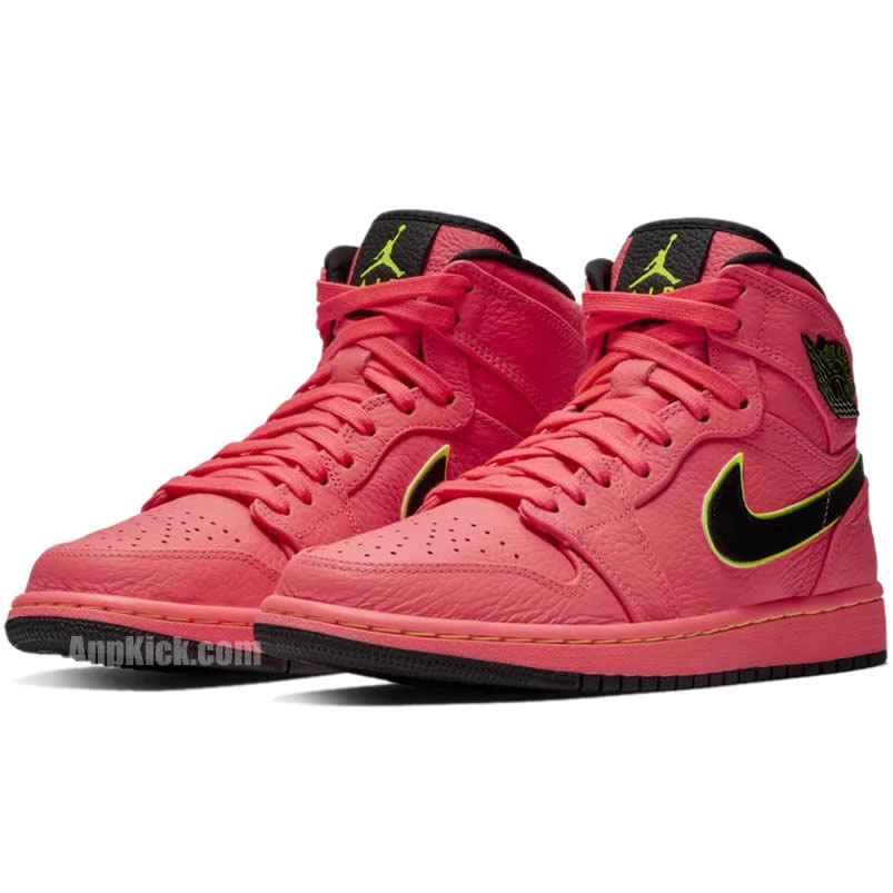 Air Jordan 1 Retro Premium Hot Punch Pink Womens Aq9131 600 (3) - newkick.vip