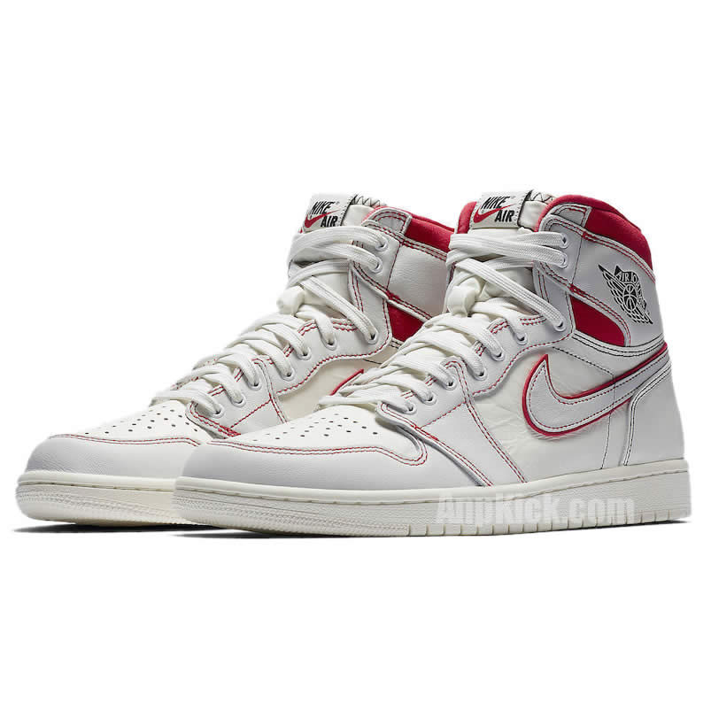 Air Jordan Retro 1 Retro High Og Sail Black Phantom University Red 555088 160 (3) - newkick.vip