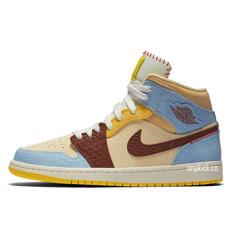 Maison Chateau Rouge Air Jordan 1 Mid Fearless Aj1 Outfit Cu2803 200 (1) - newkick.vip