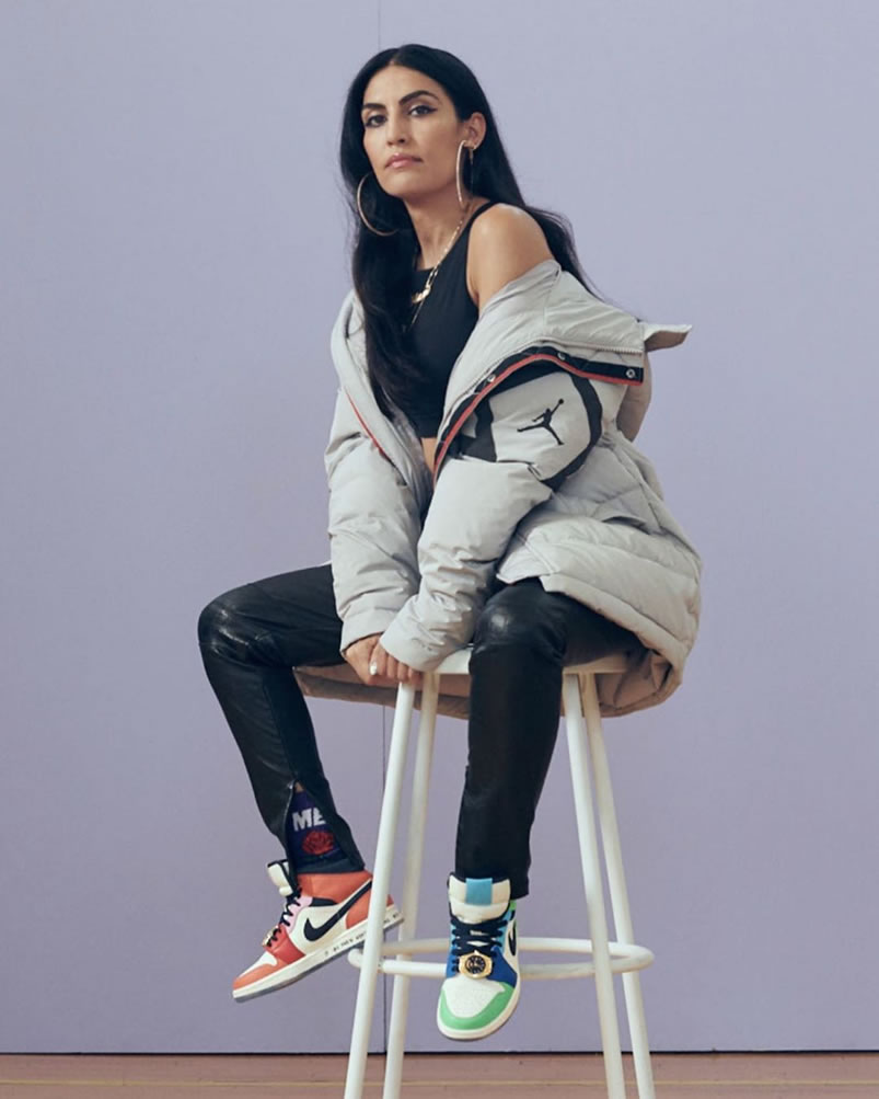 Melody Ehsani Air Jordan 1 Mid Wmns Fearless On Feet Outfit Release Date Cq7629 100 (9) - newkick.vip