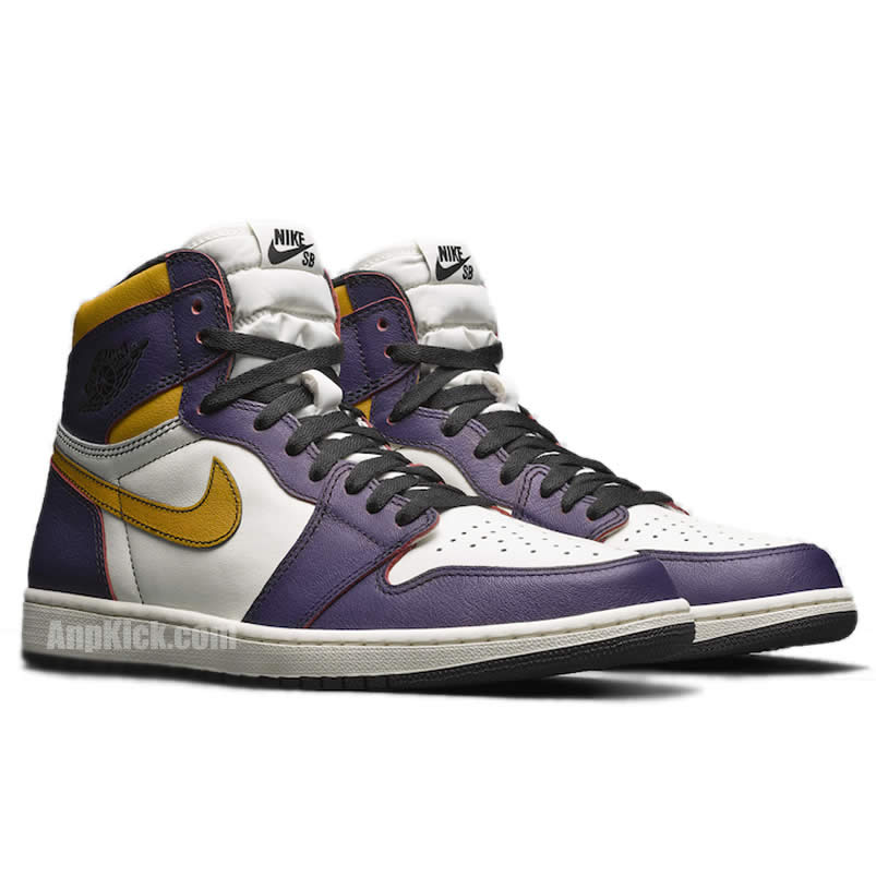 Nike Sb Air Jordan 1 Lakers Chicago Court Purple Cd6578 507 (3) - newkick.vip