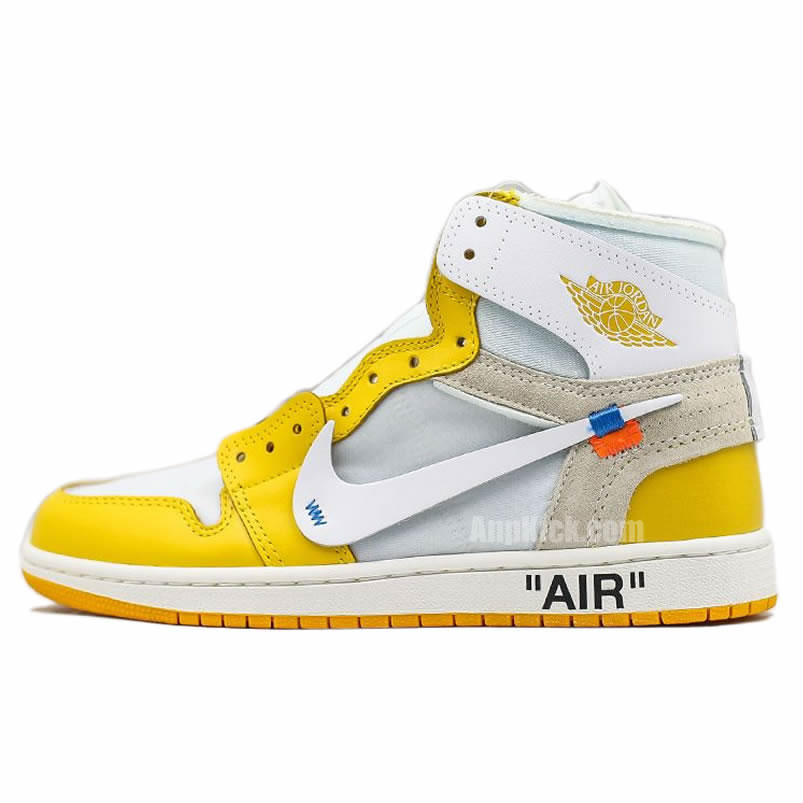 Off White Air Jordan 1 Yellow Chicago New Release For Sale (1) - newkick.vip