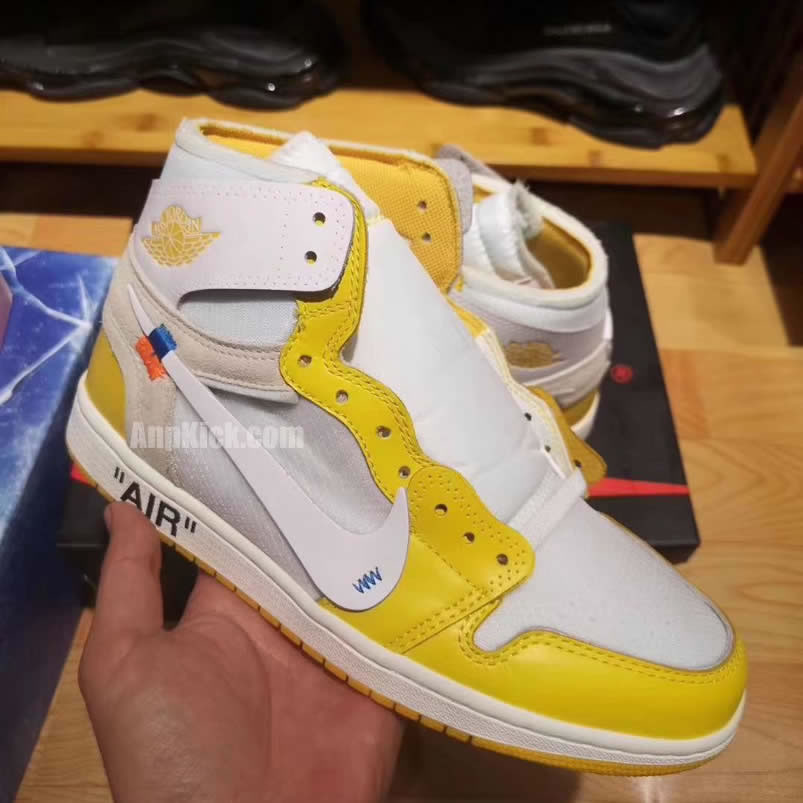 Off White Air Jordan 1 Yellow Chicago New Release For Sale (3) - newkick.vip