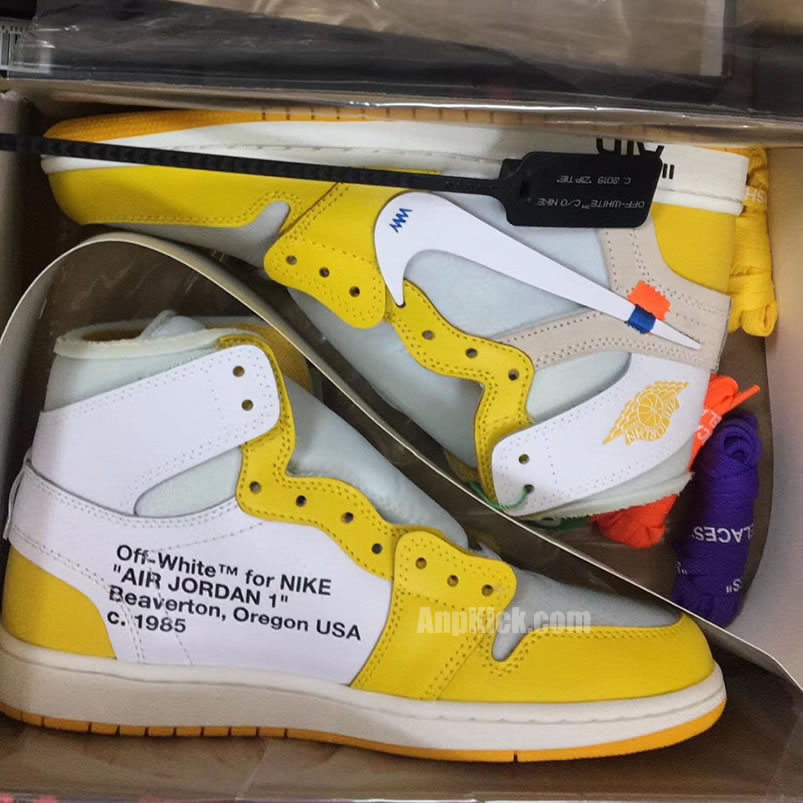 Off White Air Jordan 1 Yellow Chicago New Release For Sale (7) - newkick.vip