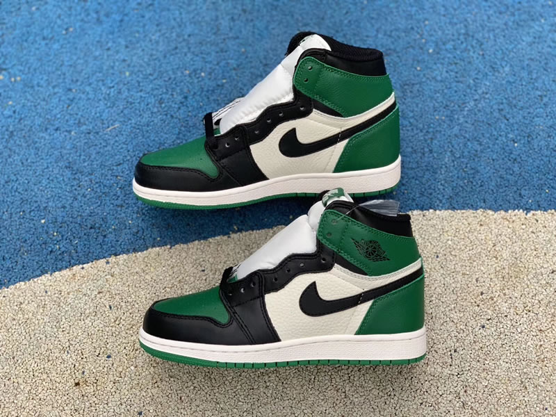 pine green new air jordan 1 high og gs 575441-302 shoes pics