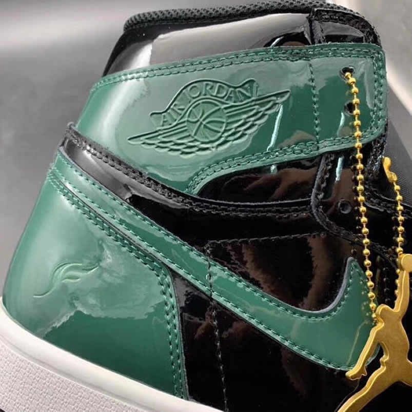 Solefly Miami Art Basel x Air jordan 1 Green Patent Leather 'Friends & Family' AV3905-038 Pics