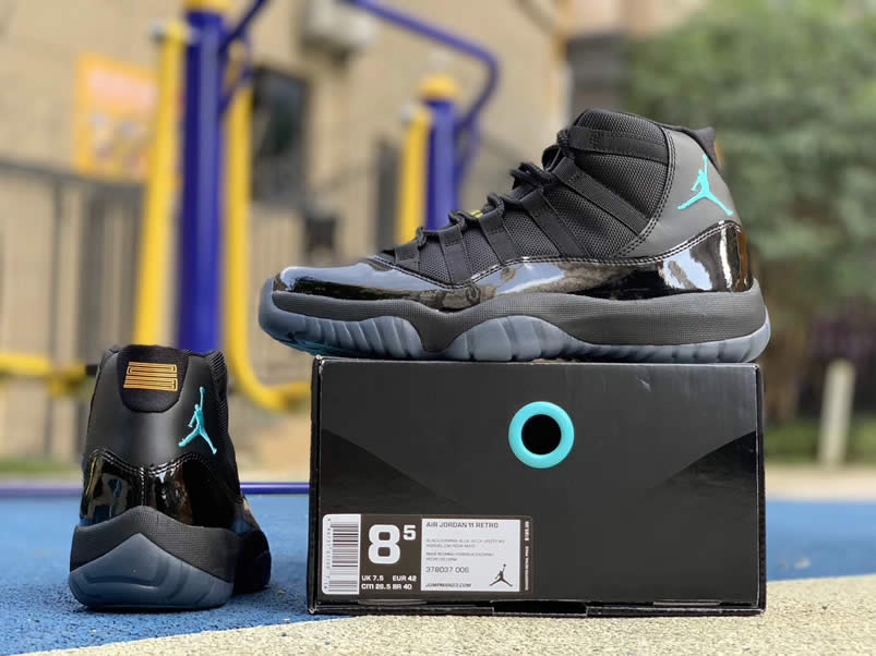 Air Jordan 11 'Gamma Blue' Price On Feet Outfit 378037-006 Pics