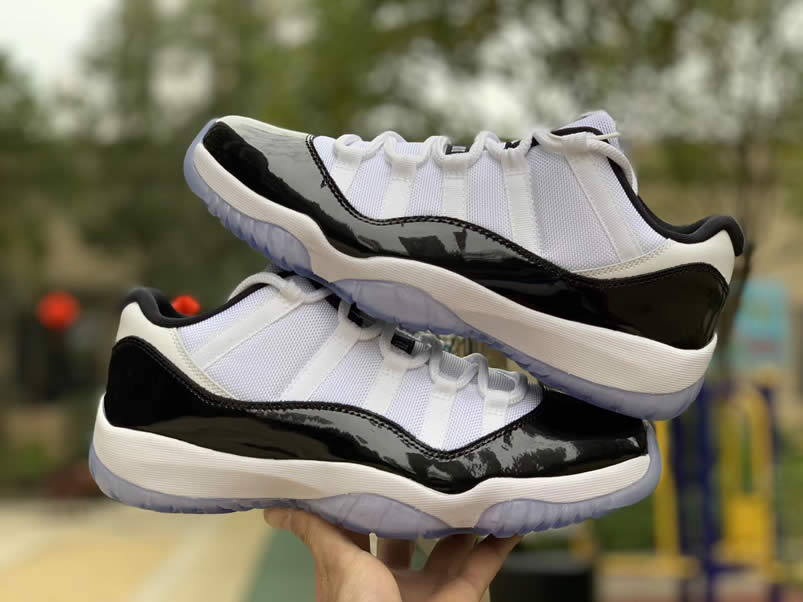 Air Jordan 11 Low Concord Mens Bg Gs Image White Black Aj11 Shoes 528896 153 528895 145 (9) - newkick.vip