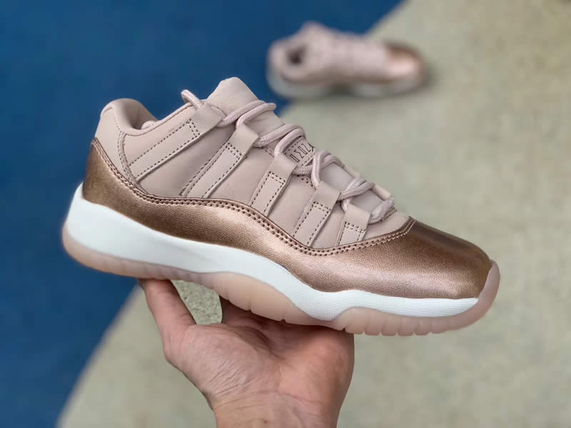 air jordan 11 low metallic red bronze rose gold price release date ah7860-105 detail pictures