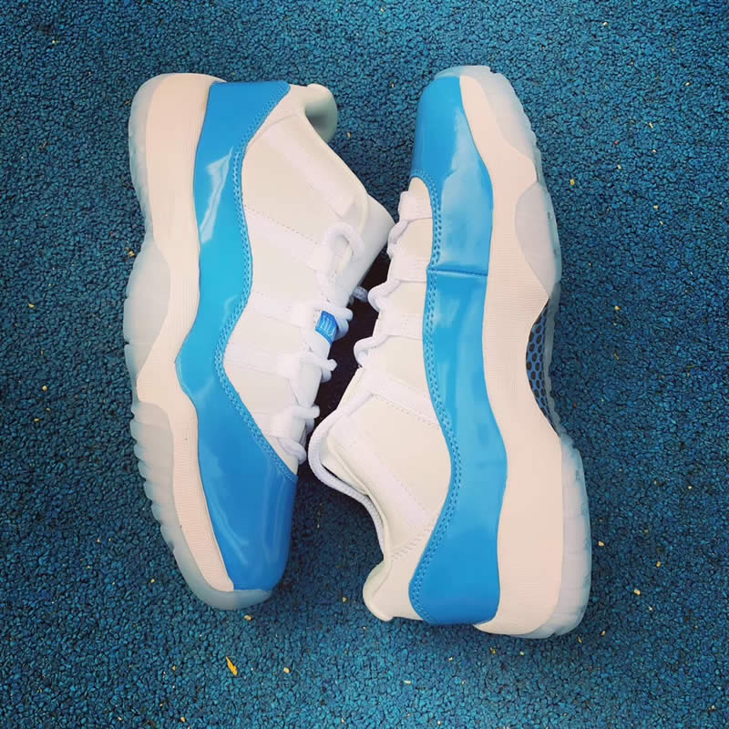 air jordan 11 low unc columbia blue white 528895-106 pics