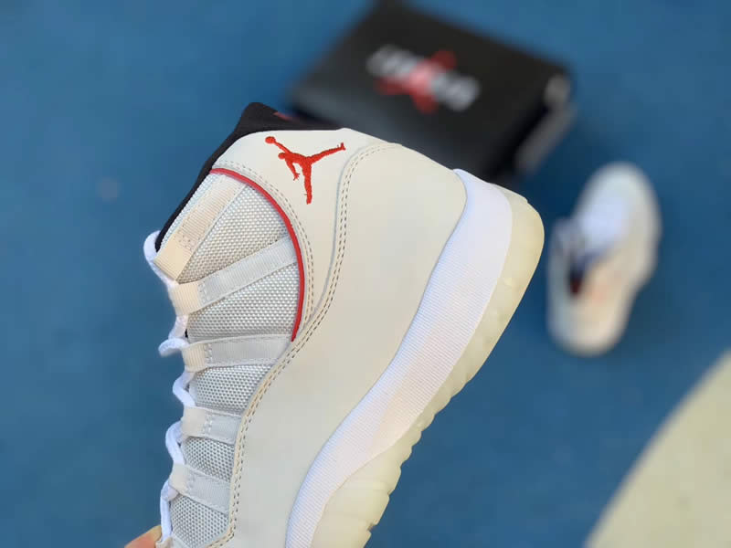 Air Jordan 11 Retro 'Platinum Tint / University Red' For Sale 378037-016