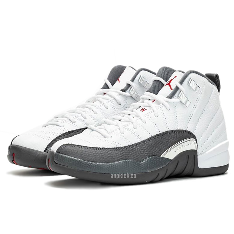 Air Jordan 12 White Dark Grey Gym Red Gs Release Date 130690 160 (3) - newkick.vip