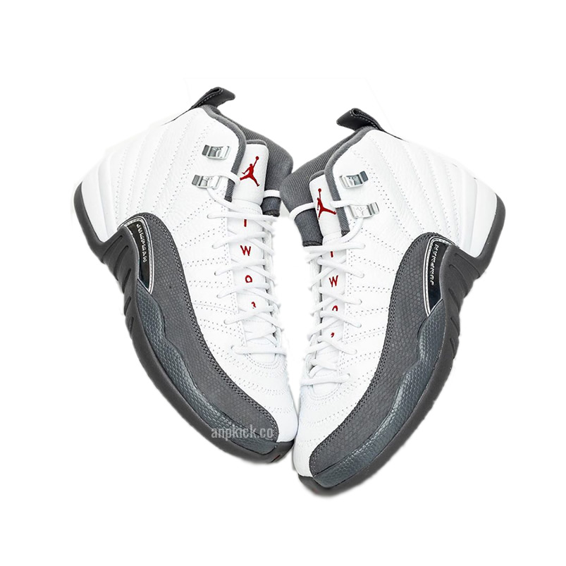 Air Jordan 12 White Dark Grey Gym Red Gs Release Date 130690 160 (4) - newkick.vip