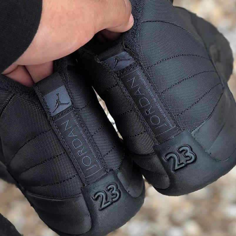 Air Jordan 12 'Winterized' Triple Black 2018 In Hand BQ6851-001