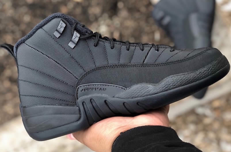 Air Jordan 12 'Winterized' Triple Black 2018 In Hand BQ6851-001