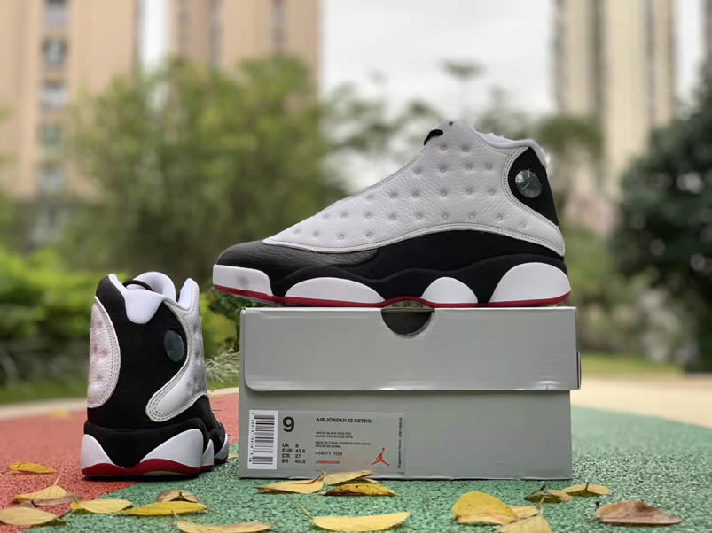 Air Jordan 13 'He Got Game' 2018 Black And White Pics Outfit For Sale 414571-104