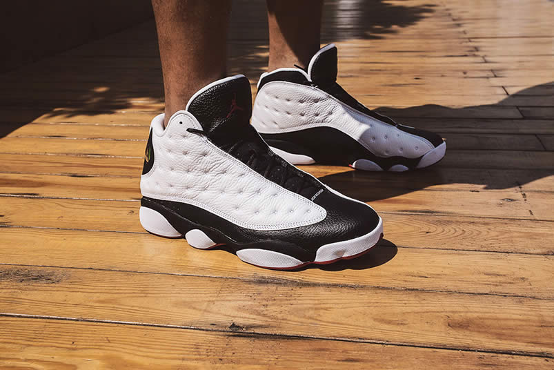 Air Jordan 13 'He Got Game' 2018 Black And White On Feet Outfit For Sale 414571-104