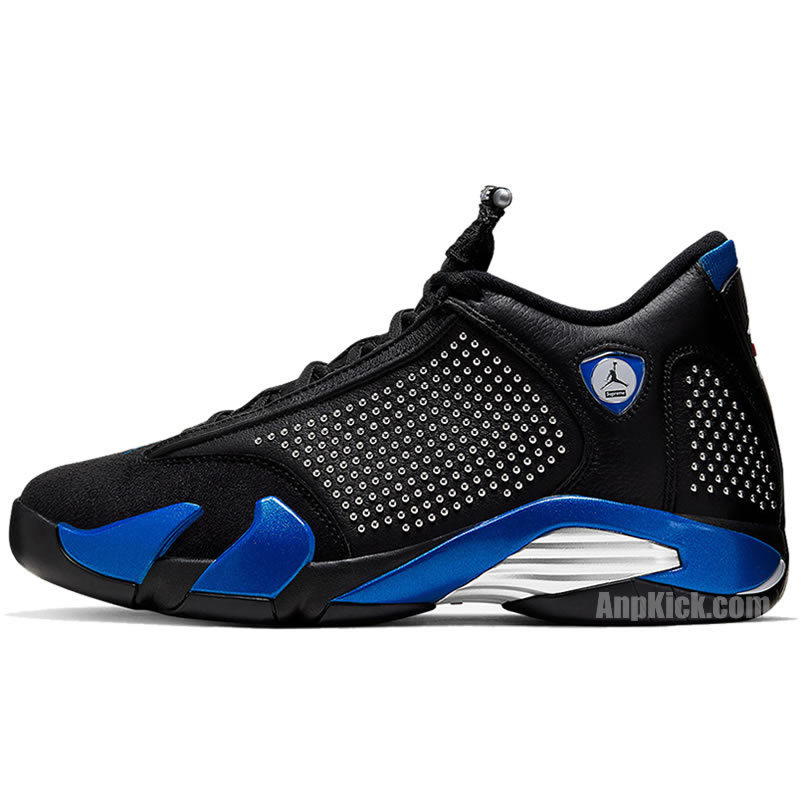 Supreme Air Jordan 14 Retro Black Blue Release Price Bv7630 004 (1) - newkick.vip