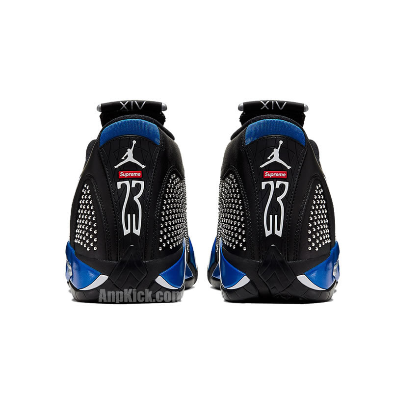 Supreme Air Jordan 14 Retro Black Blue Release Price Bv7630 004 (5) - newkick.vip