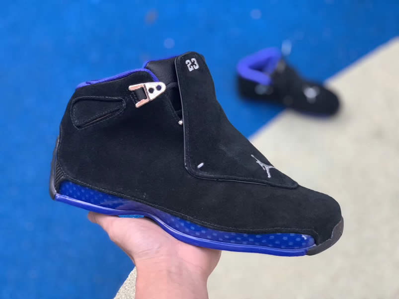 Air Jordan 18 'Black Sport Royal' Blue 2018 Release For Sale AA2494-007 Pics