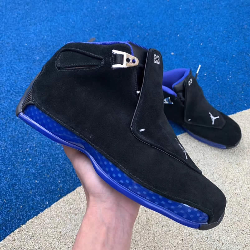 Air Jordan 18 'Black Sport Royal' Blue 2018 Release For Sale AA2494-007 Pics