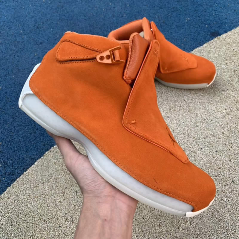 air jordan 18 toro campfire orange suede aa2494-801 release date 2018 pics