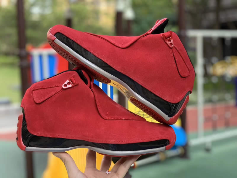 air jordan 18 toro gym red suede aa2494-601 release date 2018 pics