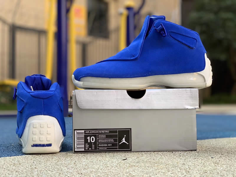 air jordan 18 toro racer blue suede aa2494-401 release date 2018 pics