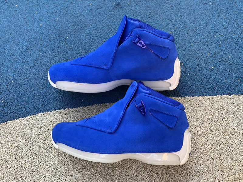 air jordan 18 toro racer blue suede aa2494-401 release date 2018 pics