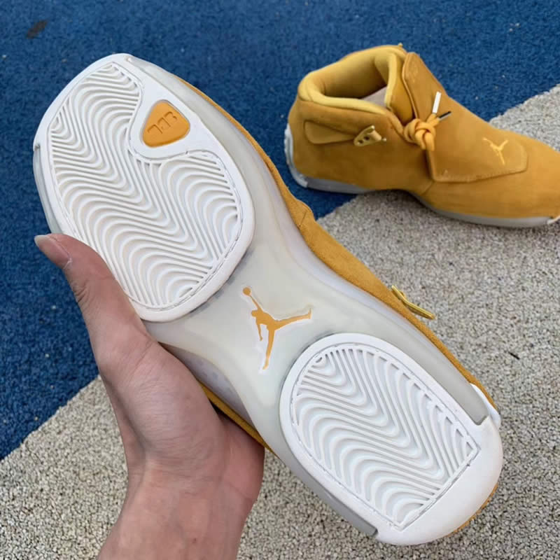 air jordan 18 toro yellow ochre suede aa2494-701 release date 2018 pics